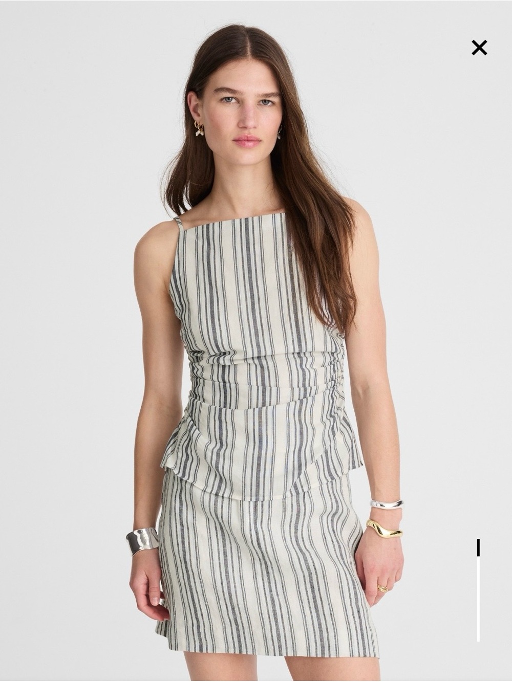 Madewell Ruched Square Neck Tank - Picture 7 of 9